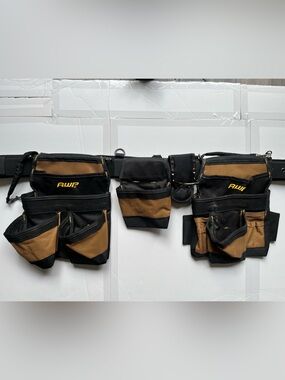 NNT AWP General Construction Carpenter Tool Rig | Padded Adjustable Tool Belt |